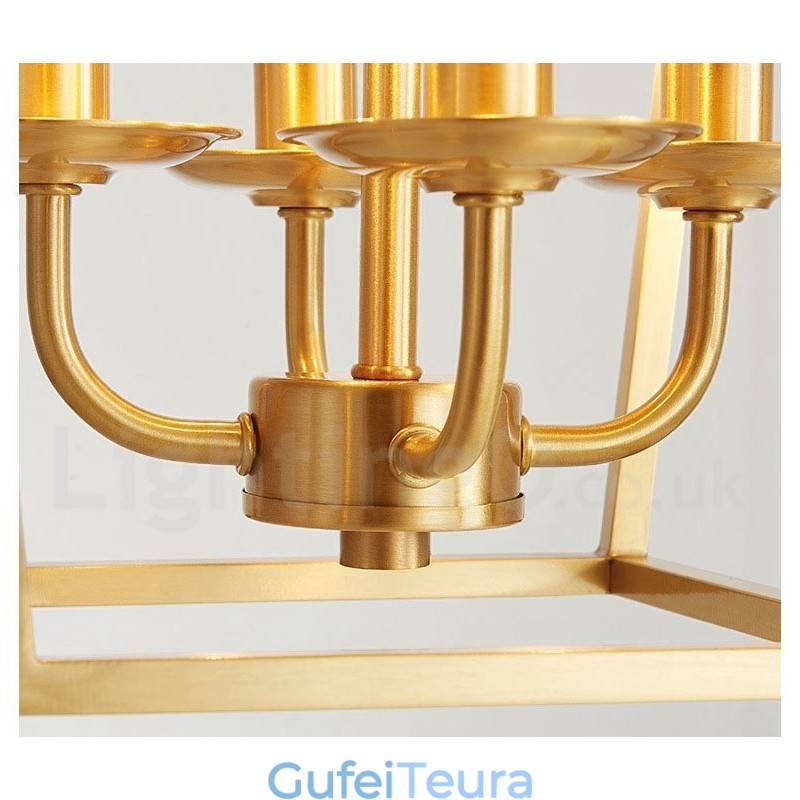 תאורת תליון בסגנון נורדי פליז טהור