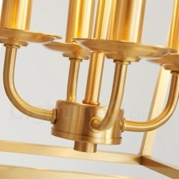 תאורת תליון בסגנון נורדי פליז טהור