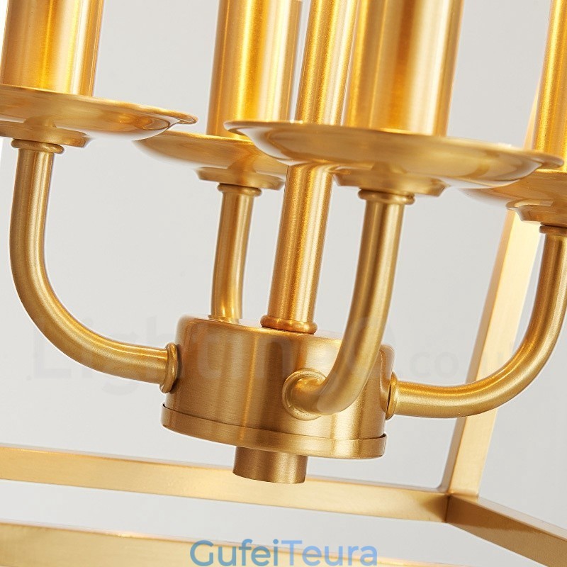 תאורת תליון בסגנון נורדי פליז טהור