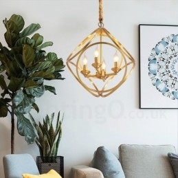 תאורת תליון בסגנון נורדי פליז טהור