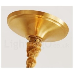 תאורת תליון בסגנון נורדי פליז טהור