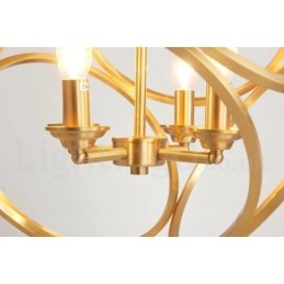 תאורת תליון בסגנון נורדי פליז טהור