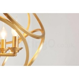 תאורת תליון בסגנון נורדי פליז טהור