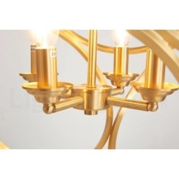 תאורת תליון בסגנון נורדי פליז טהור