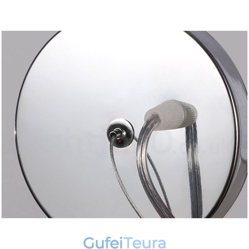 גדילי אלומיניום נברשת מעצב תליון בצבע כסף