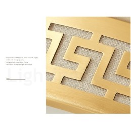 עגול פליז טהור מודרני עכשווי בסגנון נורדי מנורת תקרה עם גוון אקרילי