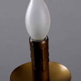 רטרו 1 מנורה נברשת חבל קנבוס רטרו בסגנון כפרי