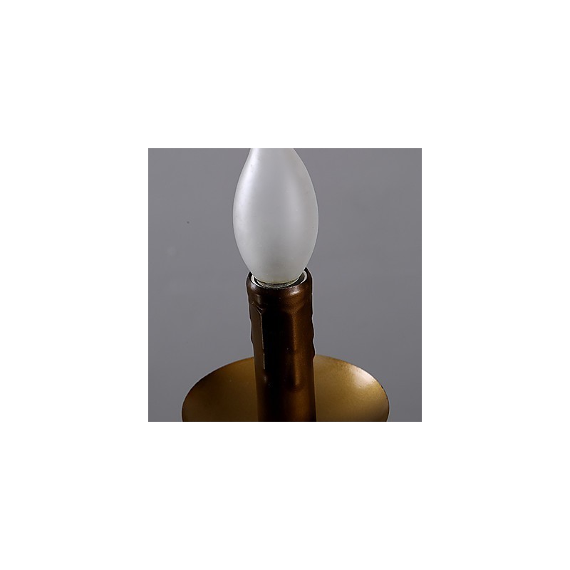 רטרו 1 מנורה נברשת חבל קנבוס רטרו בסגנון כפרי