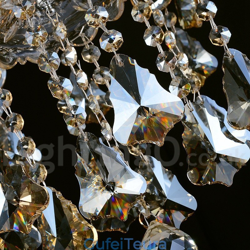 צבע רטרו קוניאק K9 קריסטל מודרני נברשת