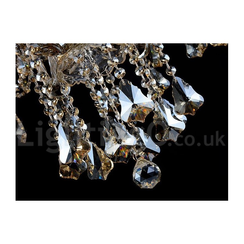 12 אורות רטרו קוניאק צבע K9 קריסטל מודרני נברשת