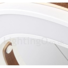 טבעת רב צבעי עץ תליון מודרני עכשווי עם גוון אקרילי