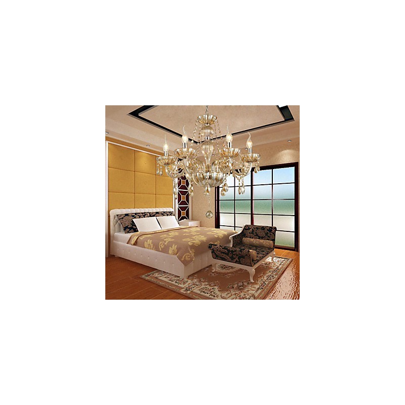 נברשת זכוכית מצופה אלקטרו קלאסית קלאסית