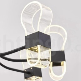 נברשת עיצוב 8 Light Nordic Post Modern 2021 עם גווני אקריליק