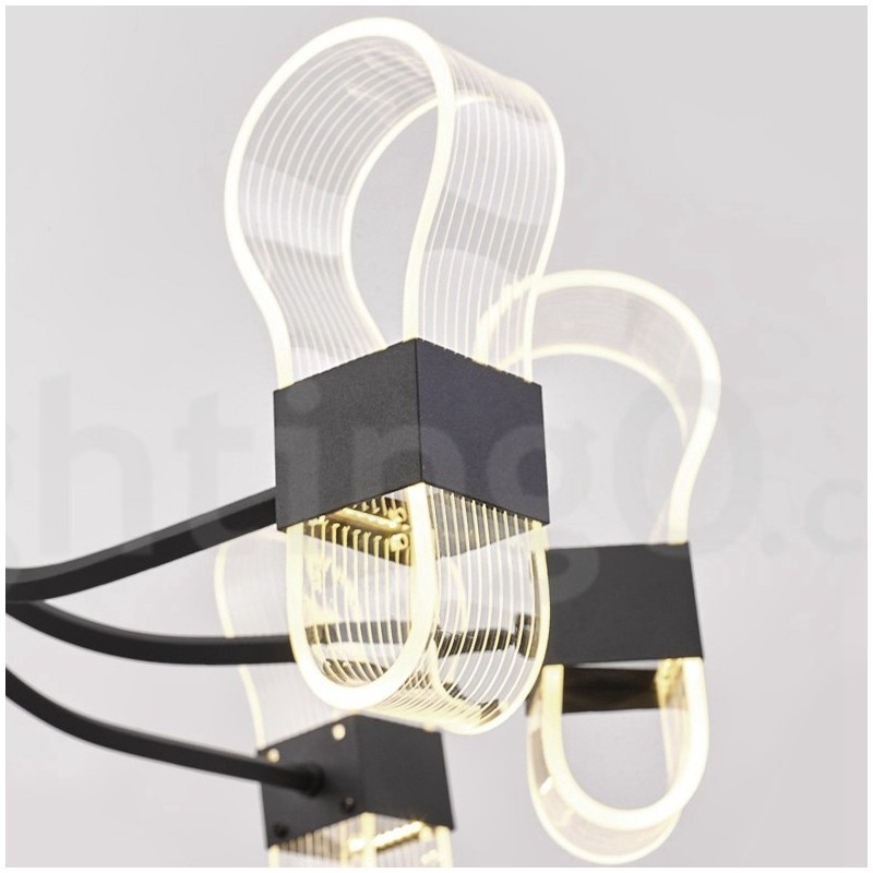 נברשת עיצוב 8 Light Nordic Post Modern 2021 עם גווני אקריליק