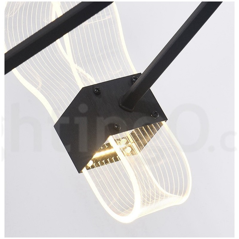 נברשת עיצוב 8 Light Nordic Post Modern 2021 עם גווני אקריליק