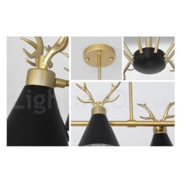 8 Light Nordic Macaron Modern Antlers Chandelier