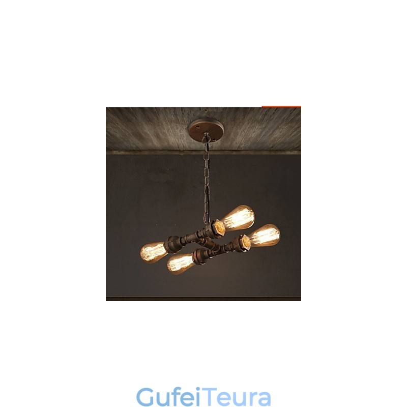 4 צינור מים תעשייתי קל אמריקאי רוח בסגנון רטרו