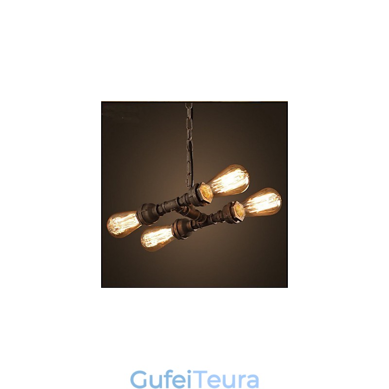 4 צינור מים תעשייתי קל אמריקאי רוח בסגנון רטרו