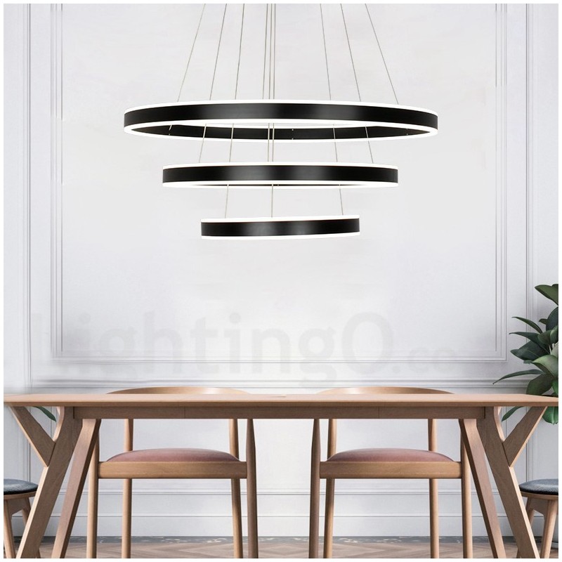 ניתן לעמעום Wi Fi Smart 3 טבעות שתי רצועות תליון מודרני עכשווי עם גוון אקרילי