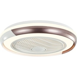 מנורות מאוורר תקרה מודרניות אקריליק מנורת תקרה עגולה עם שלט רחוק