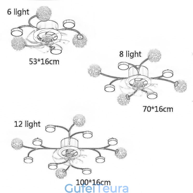 Creative Fan Ceiling Light Ceilier Chandelier