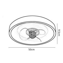 מהפך מודרני מאוורר תקרה מנורה שלט רחוק מנורה מאוורר אור תקרה