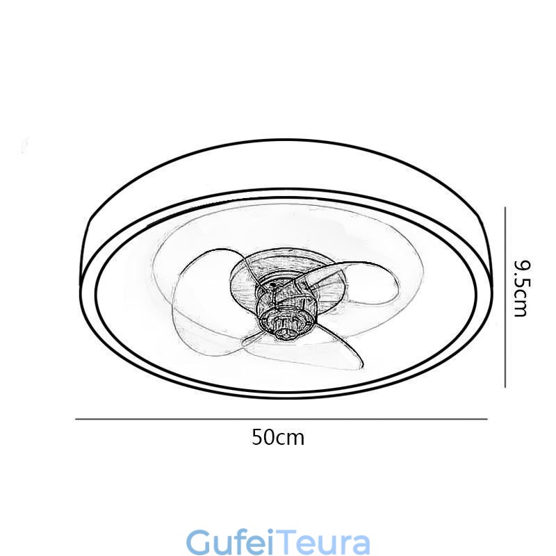 מהפך מודרני מאוורר תקרה מנורה שלט רחוק מנורה מאוורר אור תקרה