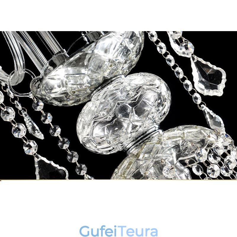 נברשת קריסטל אירופאית קישוט קריסטל אור תקרה עם 65 נורות