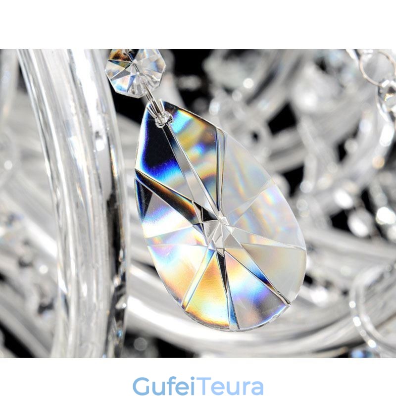 נברשת קריסטל אירופאית קישוט קריסטל אור תקרה עם 65 נורות