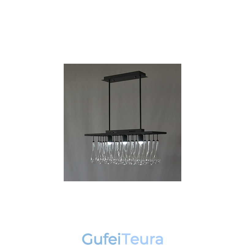 נברשת מתכת ציור קריסטל מודרני עכשווי