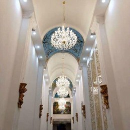 נברשת קריסטל אירופאית עם 32 אורות אור תקרה קישוט יוקרתי