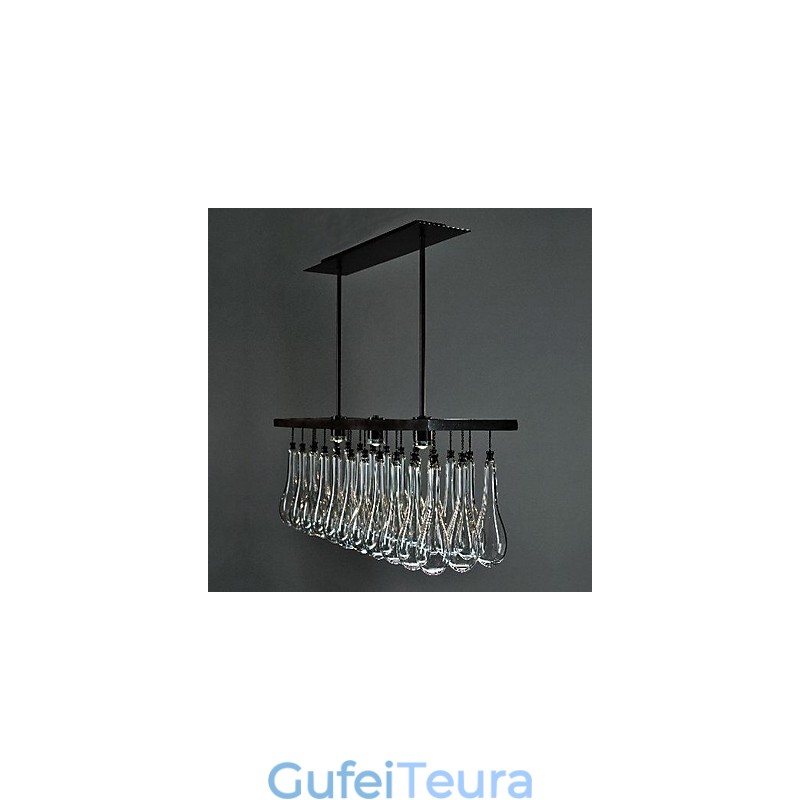 נברשת מתכת ציור קריסטל מודרני עכשווי