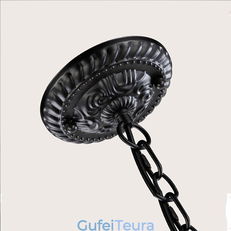 נברשת כפרית מברזל יצוק 5 אורות