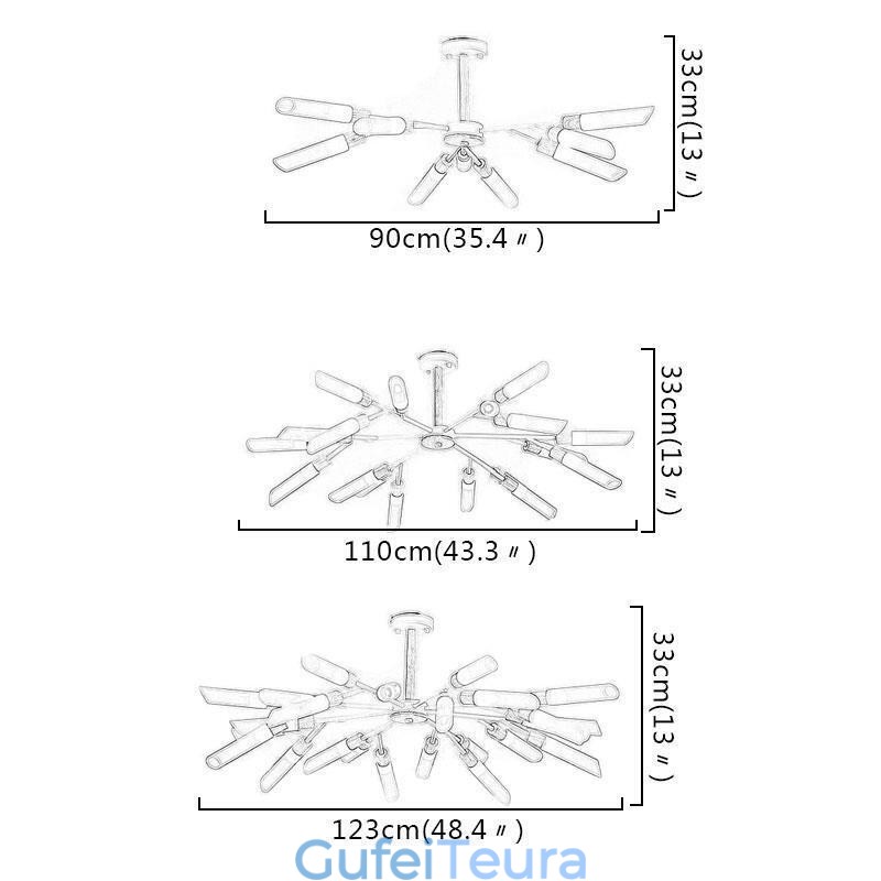 אור תליון נורדי תאורת עץ מלא מודרנית