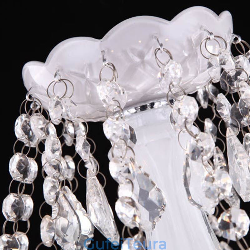 נברשת קריסטל אירופאית ירקן לבן ייחודי