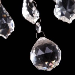 נברשת קריסטל אירופאית ירקן לבן ייחודי