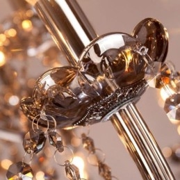 נברשת קריסטל אלגנטית בסגנון אירופאי תליון זכוכית