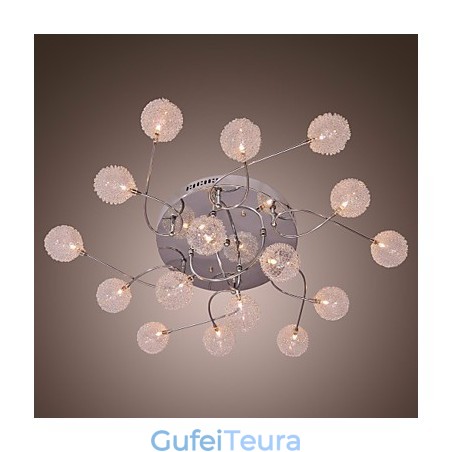 G4 Iron Flush Mount Light עם הצללי אלומיניום G4 Iron Flush Mount Light עם הצללי אלומיניום