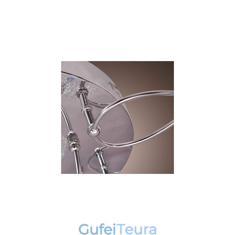 G4 Iron Flush Mount Light עם הצללי אלומיניום
