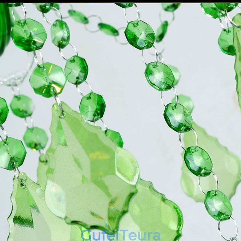 נברשת קריסטל ייחודית בסגנון אירופאי תליון דשא ירוק