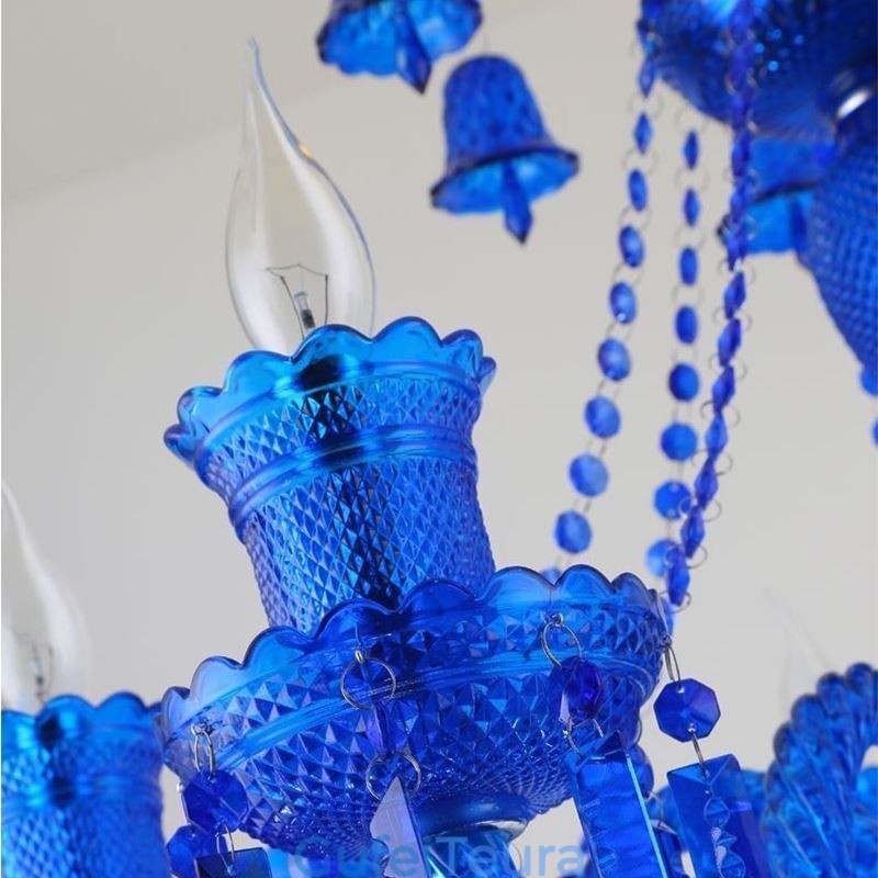 אור תקרת קריסטל אירופאי נברשת טבעת פעמונים אור תליון