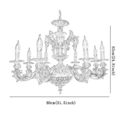 נברשת קריסטל מודרנית יוקרה אורות תקרה תאורת בית תאורת מנורה יצירתית