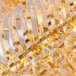 נברשת קריסטל יוקרתית מודרנית אירופאית חיננית ארוכה תליון דופלקס גרם מדרגות