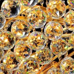 נברשת קריסטל אלגנטית אירופאית תליון אור נברשת תלייה ארוכה גרם מדרגות דופלקס