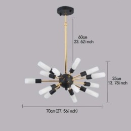 נורדי תליון מנורת נברשת עגולה Creative