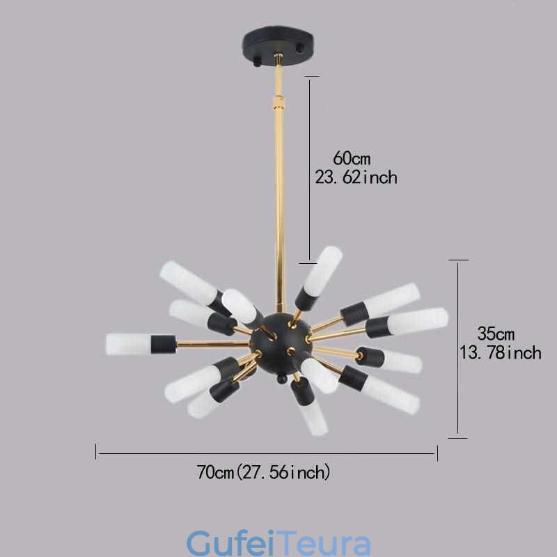 נורדי תליון מנורת נברשת עגולה Creative