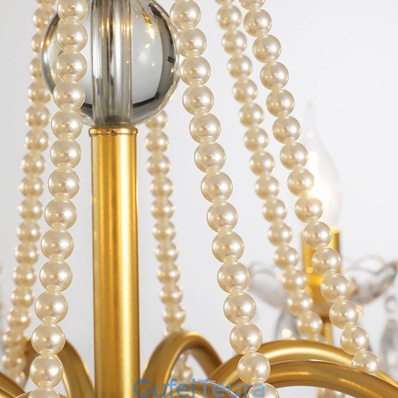 אור תליון קריסטל אמריקאי בסגנון כפרי יצירתי ברזל אמנות אור תקרה