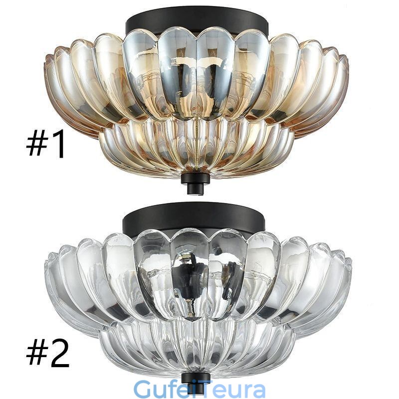 מנורת תקרה בסיס לוטוס פשוט מודרני פשוט