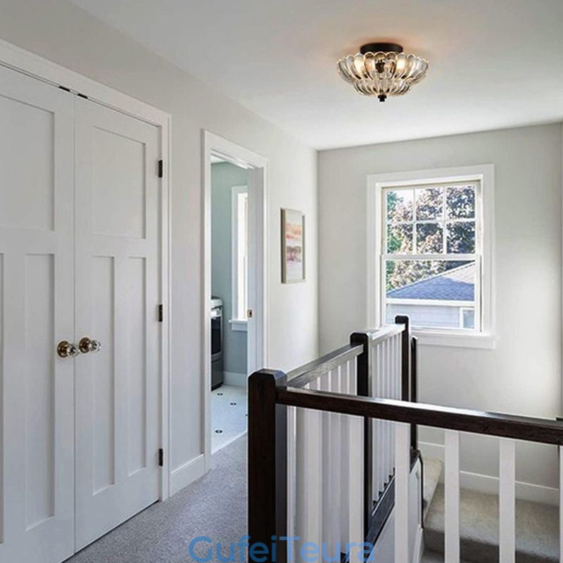 מנורת תקרה בסיס לוטוס פשוט מודרני פשוט