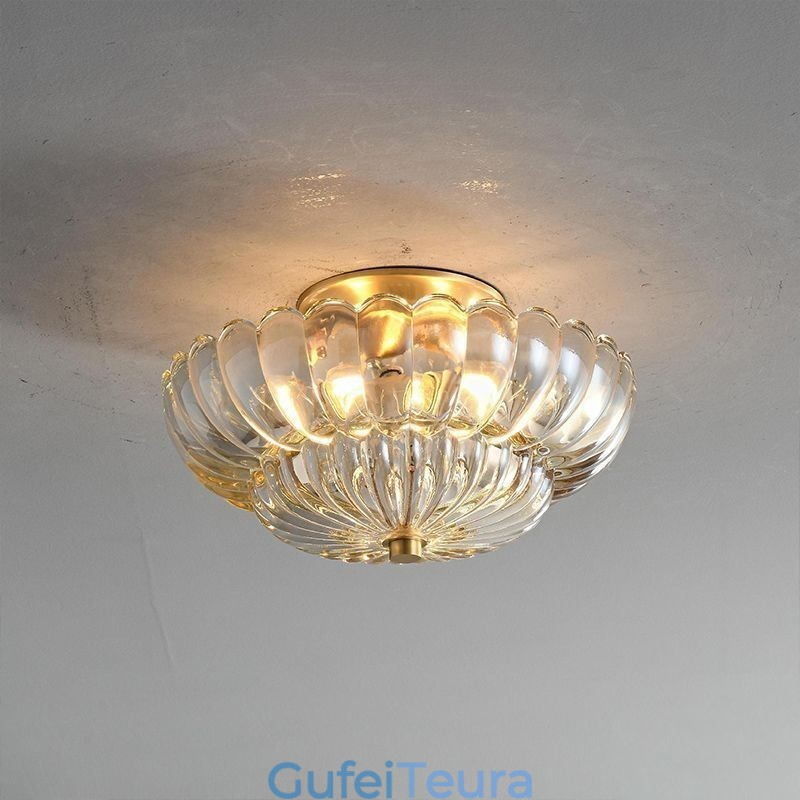 תאורת תקרה מודרנית עם בסיס לוטוס שטוח